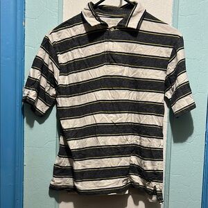 Striped Black and White Men's Shirt